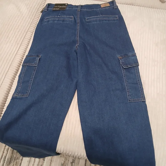 Sofia by Sofia Vergara Women's Blue Straight Leg Jeans - Picture 3 of 4